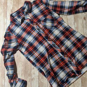 Alter Ego Red Plaid S Long Sleeve Button Down - Perfect for Fall or Winter